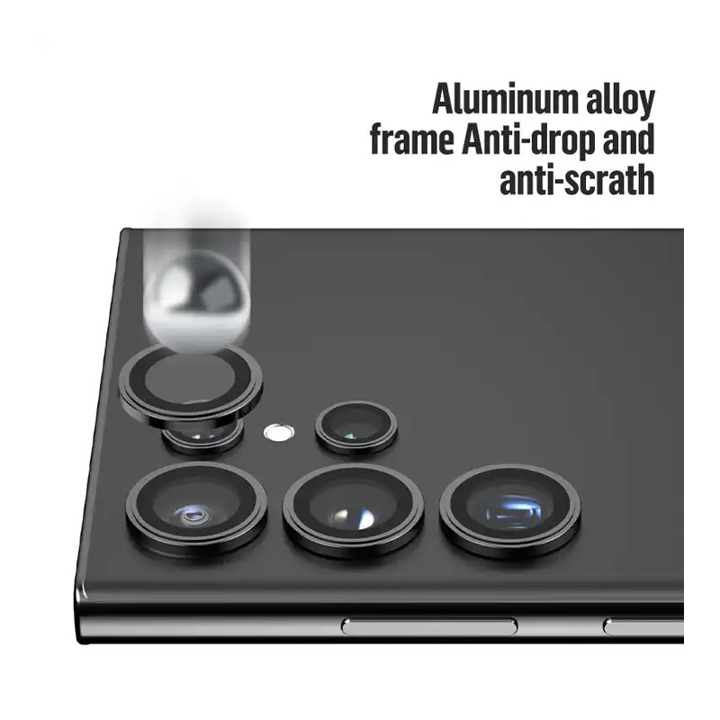 Blueo iPhone Camera Lens Protector-5 pcs/package Samsung S24 Ultra Silver