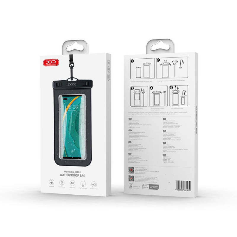 Estuche Resistente de Agua Color Negro XO-KT01