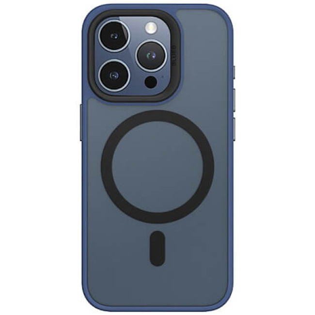 Blueo Dual Color Skin Friendly Case iPhone 15 Pro Max Dark Blue