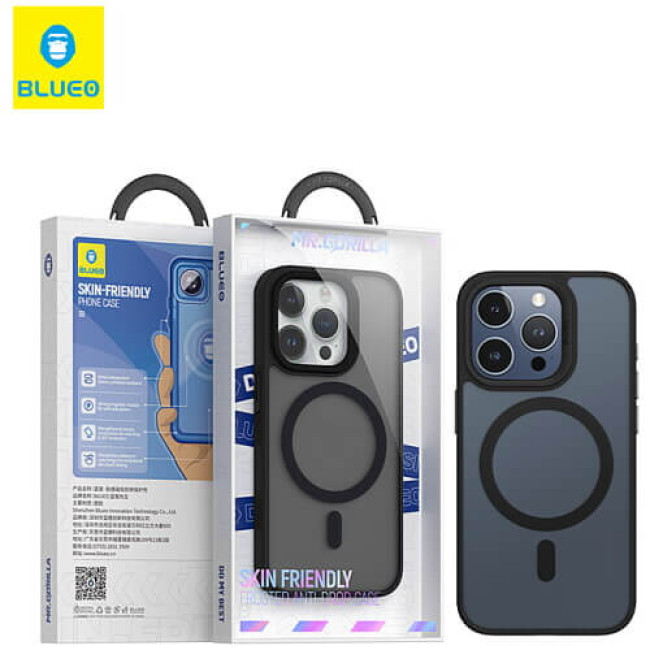 Blueo Frosted with magnetic iPhone 15 Plus Dark Blue