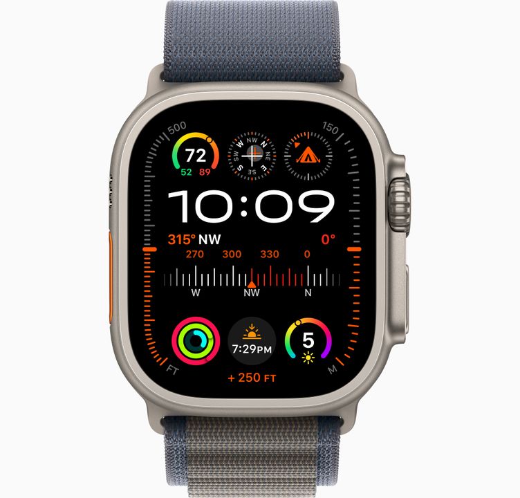 Apple Watch Ultra 2 49mm Titanium Blue Alpine