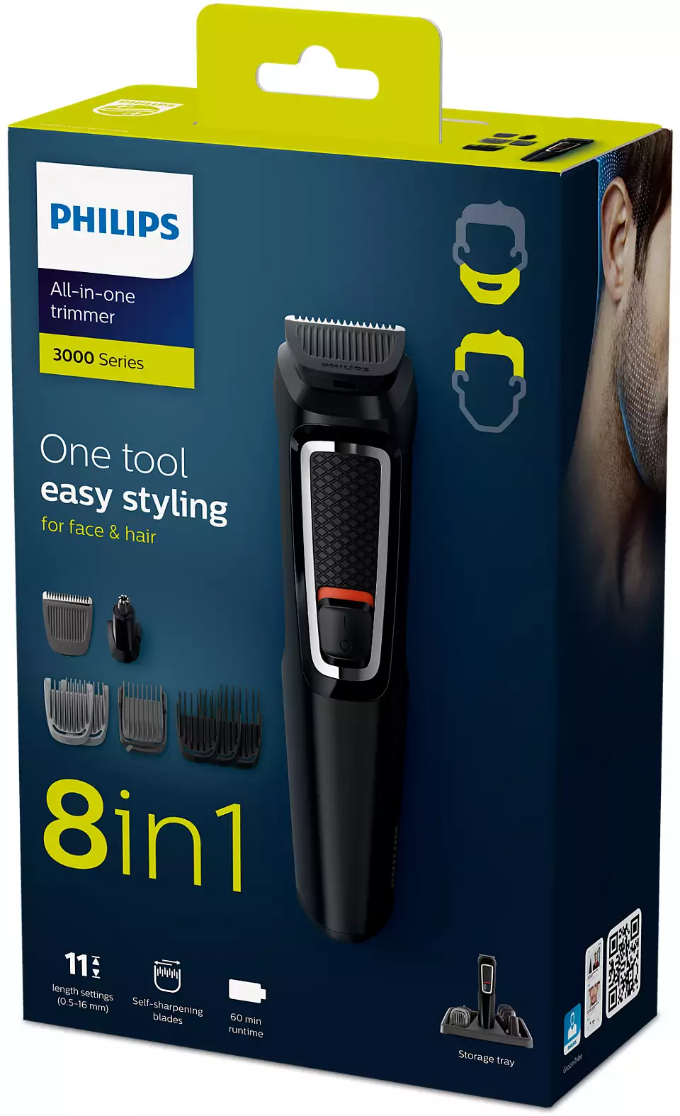 Afeitadora Phillips All in One Trimmer 3000 Series (8 en 1)