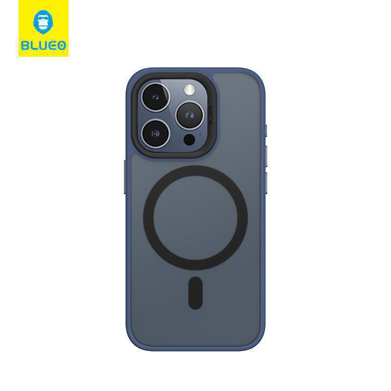 Blueo Skin Friendly Forster Anti Drop Case iPhone 15 Pro Dark Blue