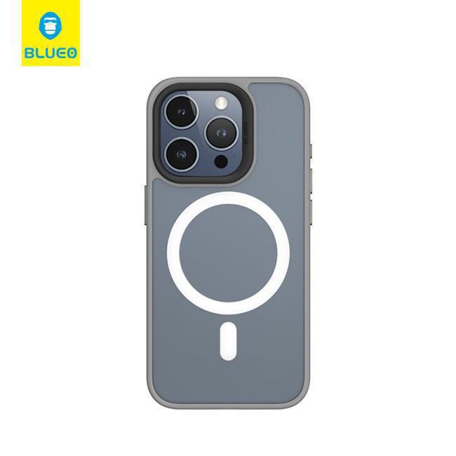 Blueo Skin Friendly Forster Anti Drop Case iPhone 15 Pro Max Grey