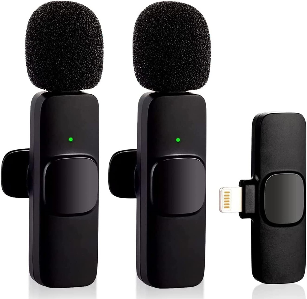 Microfono Inal?brico F4 para iPhone Dos Micr?onos