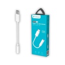 Adaptador Celebrat Tipo C a Auxiliar DC 3.5mm D8