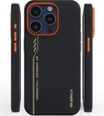 Blueo Fully Wrapped Aramid Fiber Case iPhone 15 Pro Max Orange