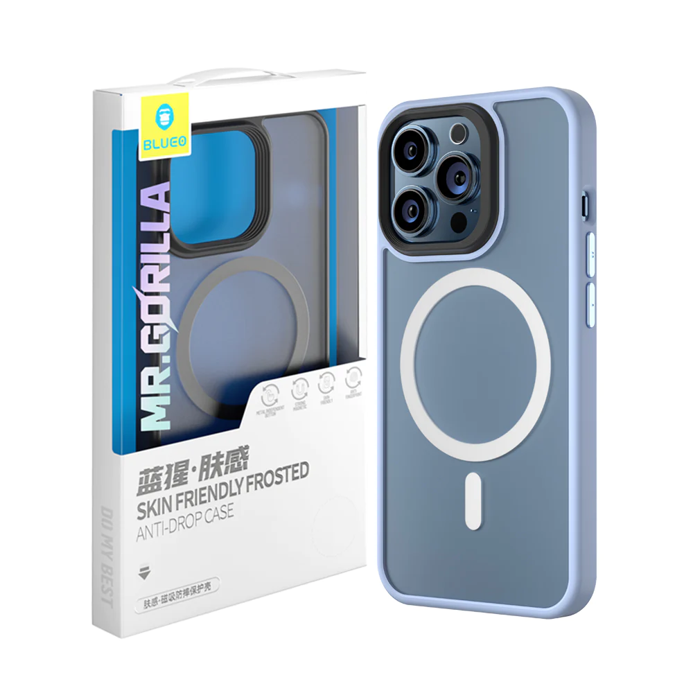Blueo Frosted with magnetic iPhone 13Pro Blue