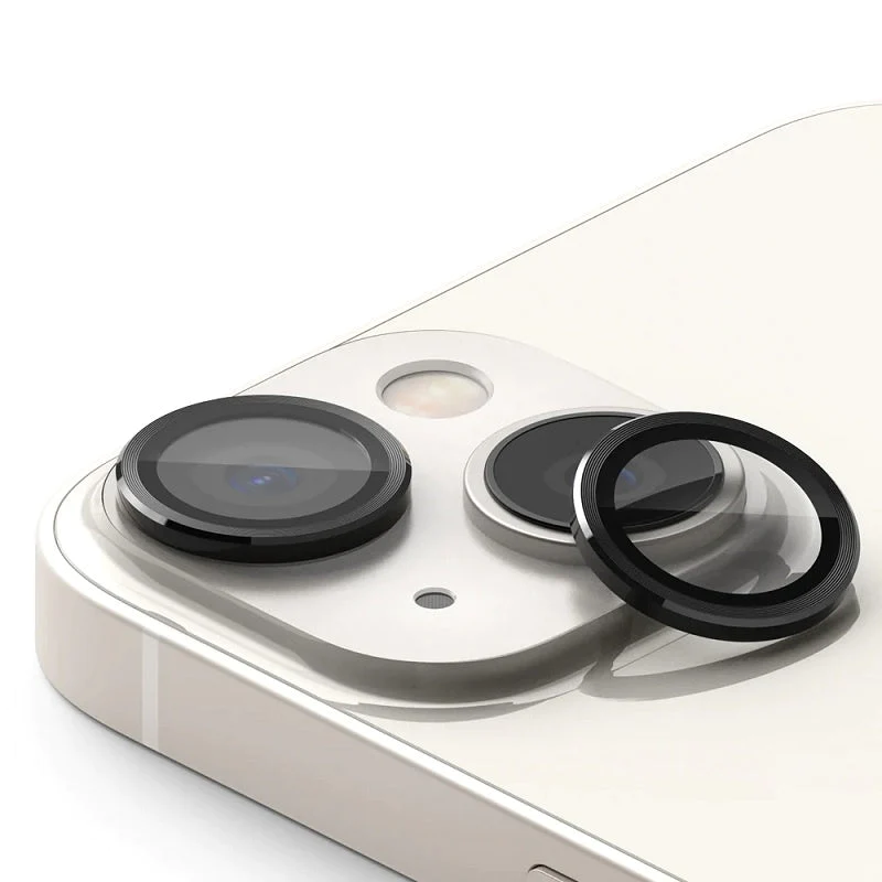 Blueo Original Metal Frame Lens Protector Glass iPhone 14, 14 Plus Black