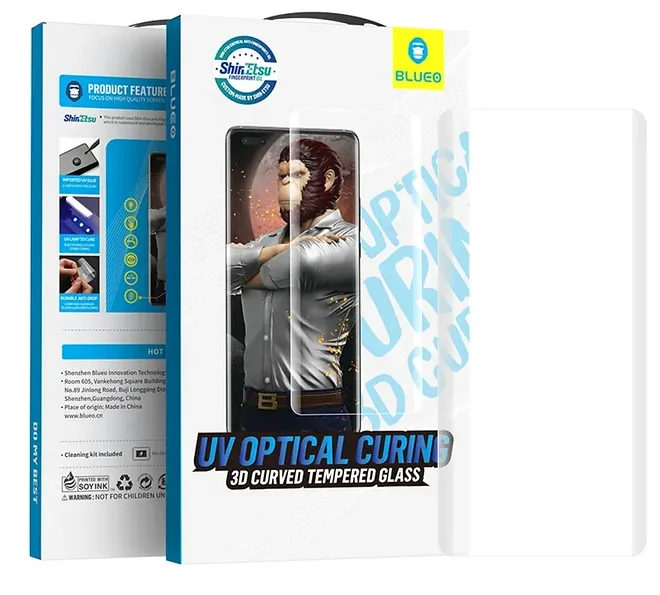Blueo UV Optical Curving 3D Curved Tempered Glass S23 Ultra