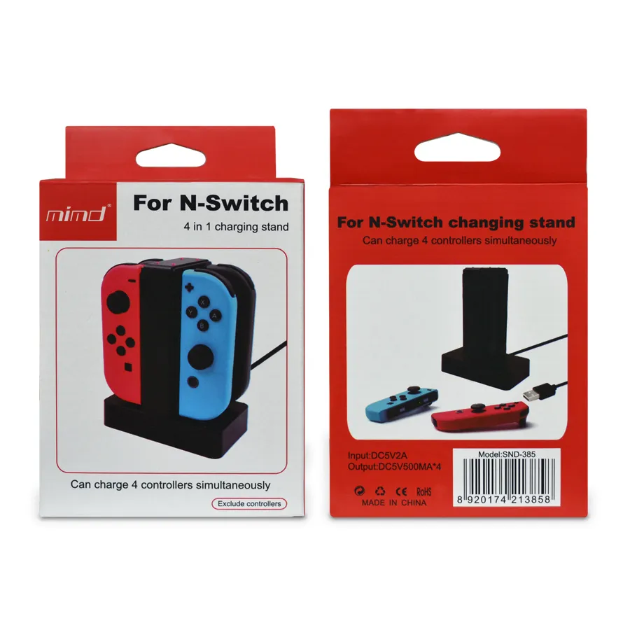 Base de Carga 4 en 1 para JoyCon de Nintendo Switch
